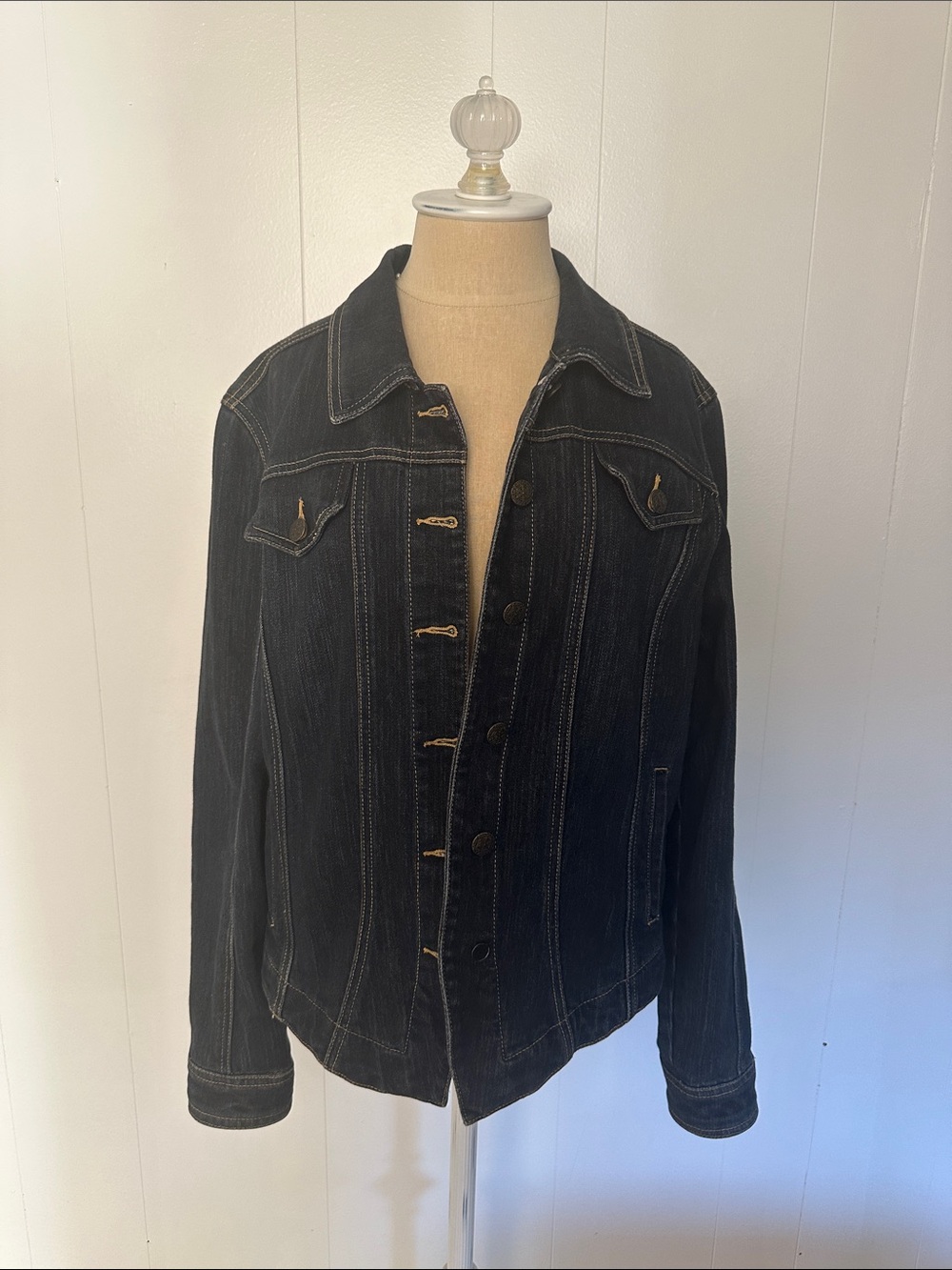Women’s Live a Little Denim Jacket in size Large